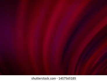 Dark Purple vector backdrop with bent lines. A sample with blurred bubble shapes. New composition for your brand book.