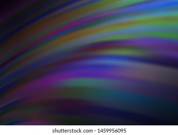 Dark Purple vector backdrop with bent lines. Creative illustration in halftone marble style with gradient. A completely new marble design for your business.