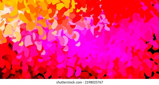 Dunkelvioletter Vektorhintergrund mit chaotischen Formen. Moderne abstrakte Illustration mit Farbverlauf-Zufallsformen. Hintergrund für Mobiltelefone.