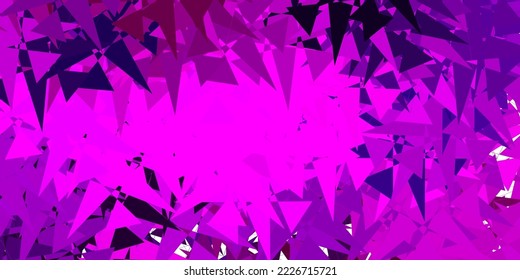 Dark Purple vector backdrop with chaotic shapes. Illustration with colorful shapes in abstract style. Modern design for your ads.