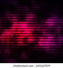 Dark Purple vector backdrop with circles. Glitter abstract illustration with colorful drops. Pattern for wallpapers, curtains.