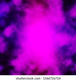 Dark Purple vector backdrop with circles. Glitter abstract illustration with colorful drops. Design for posters, banners.