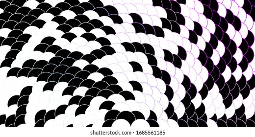 Fondo vector púrpura oscuro con círculos. Ilustración colorida con puntos degradados en estilo natural. Patrón para papeles pintados, cortinas.