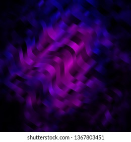 Dark Purple vector backdrop with circular arc. Colorful geometric sample with gradient curves.  Pattern for websites, landing pages.