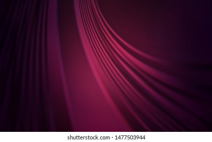Dark Purple vector backdrop with curved lines. A sample with colorful lines, shapes. A completely new design for your business.