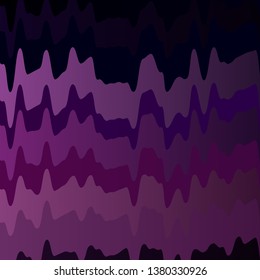 Dark Purple vector backdrop with curves. Abstract illustration with gradient bows. Smart design for your promotions.