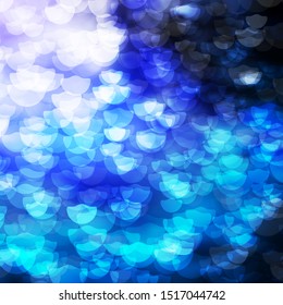 Dark Purple vector backdrop with dots. Abstract decorative design in gradient style with bubbles. Design for posters, banners.