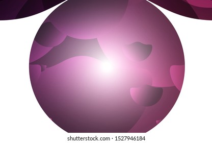 Dark Purple vector backdrop with dots. Blurred decorative design in abstract style with bubbles. Pattern can be used for beautiful websites.