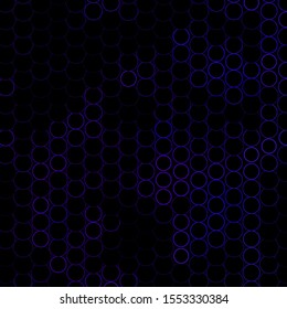 Dark Purple vector backdrop with dots. Abstract decorative design in gradient style with bubbles. Design for your commercials.