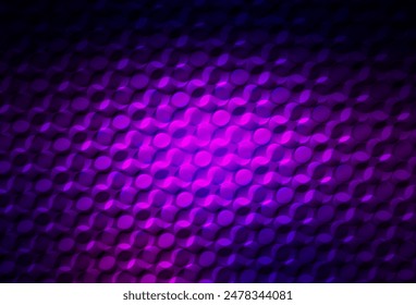 Dark Purple vector backdrop with dots. Beautiful colored illustration with blurred circles in nature style. Design for your business advert.