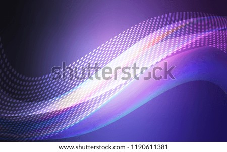 Dark Purple vector backdrop with dots and lines. Design with connection of dots and lines on colorful background. Pattern for ads, leaflets.