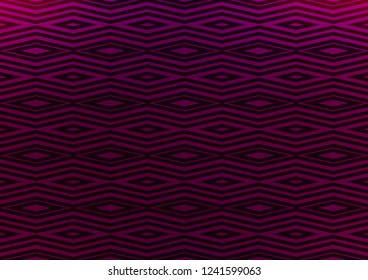 Dark Purple vector backdrop with lines, cubes. Modern geometric abstract illustration with lines, squares. Pattern for ads, posters, banners.