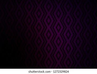 Dark Purple vector backdrop with lines, cubes. Modern geometric abstract illustration with lines, squares. Pattern for websites, landing pages.