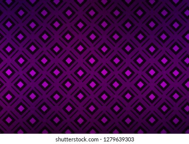 Dark Purple vector backdrop with lines, cubes. Colorful decorative design in simple style with lines, rhombuses. Pattern for websites, landing pages.