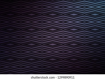 Dark Purple vector backdrop with lines, cubes. Modern geometric abstract illustration with lines, squares. Pattern for business booklets, leaflets.