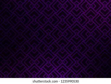 Dark Purple vector backdrop with long lines. Lines on blurred abstract background with gradient. Pattern for websites, landing pages.
