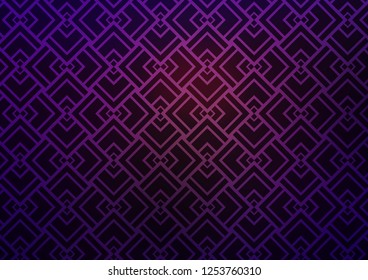 Dark Purple vector backdrop with long lines. Modern geometrical abstract illustration with staves. Pattern for business booklets, leaflets.
