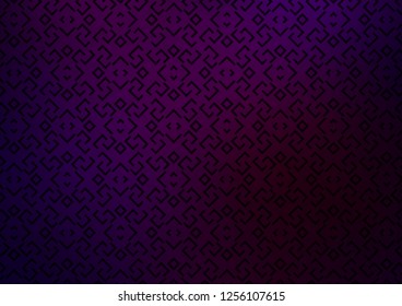 Dark Purple vector backdrop with long lines. Decorative shining illustration with lines on abstract template. Pattern for business booklets, leaflets.