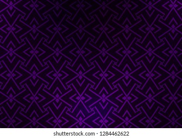 Dark Purple vector backdrop with long lines. Lines on blurred abstract background with gradient. Pattern for business booklets, leaflets.