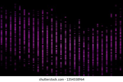 Dark Purple vector backdrop with long lines. Shining colored illustration with narrow lines. Pattern for websites, landing pages.