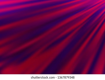 Dark Purple vector backdrop with long lines. Glitter abstract illustration with colored sticks. Backdrop for TV commercials.