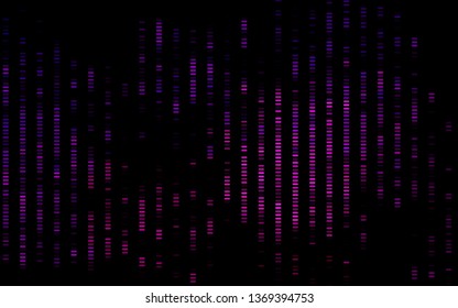 Dark Purple vector backdrop with long lines. Decorative shining illustration with lines on abstract template. Best design for your ad, poster, banner.