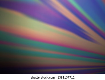 Dark Purple vector backdrop with long lines. Lines on blurred abstract background with gradient. Smart design for your business advert.