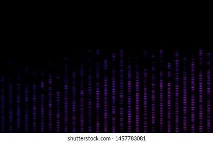 Dark Purple vector backdrop with long lines. Glitter abstract illustration with colored sticks. Pattern for ads, posters, banners.