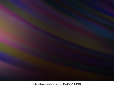 Dark Purple vector backdrop with long lines. Modern geometrical abstract illustration with staves. Pattern for websites, landing pages.