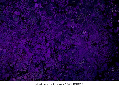 Dark Purple vector backdrop with memphis shapes. Colorful chaotic forms with gradient in modern style. Background for a cell phone.