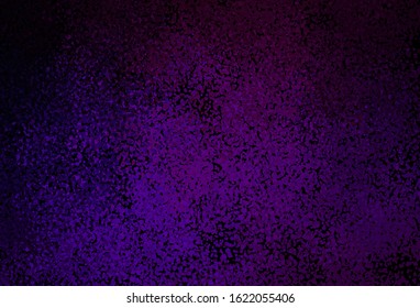 Dark Purple vector backdrop with memphis shapes. Colorful chaotic forms with gradient in modern style. Modern design for your business card.