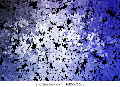 Dark Purple vector backdrop with memphis shapes. Modern abstract illustration with colorful random forms. Modern design for your business card.