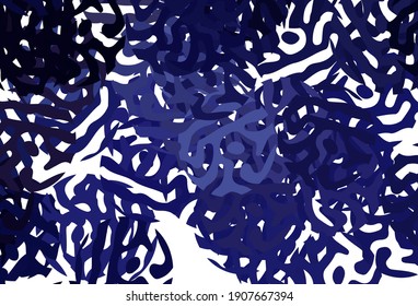 Dark Purple vector backdrop with memphis shapes. Simple colorful illustration with abstract gradient shapes. Modern design for your business card.