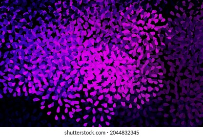 Dark Purple vector backdrop with memphis shapes. Simple colorful illustration with abstract gradient shapes. Background for a cell phone.