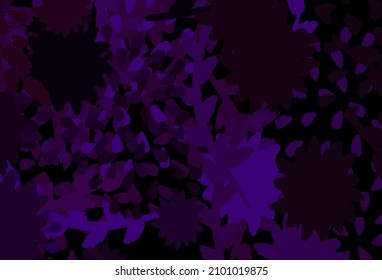 Dark Purple vector backdrop with memphis shapes. Illustration with colorful gradient shapes in abstract style. Modern design for your business card.