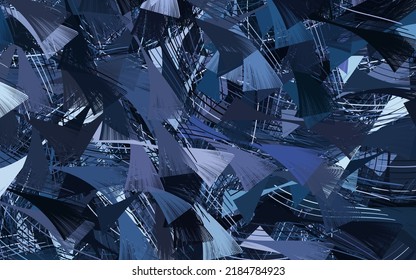Dark Purple vector backdrop with memphis shapes.