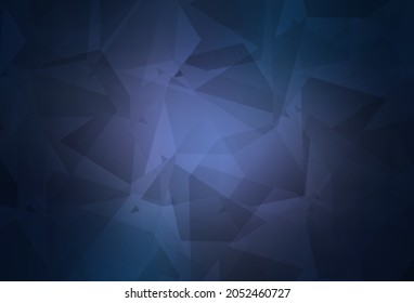 Dunkelvioletter Vektorhintergrund mit polygonalen Formen. Illustration mit bunten Farbverlauf-Formen im abstrakten Stil. Elegantes Design für Bildschirmhintergründe.
