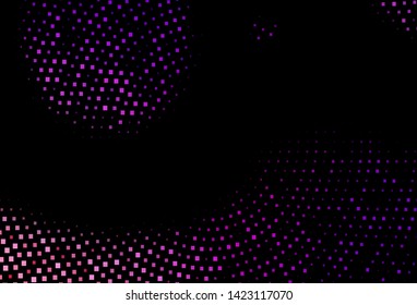 Dark Purple vector backdrop with rectangles, squares. Decorative design in abstract style with rectangles. Pattern for commercials.