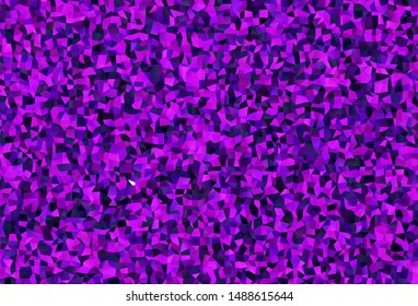 Dark Purple vector backdrop with rhombus. Beautiful illustration with rectangles and squares. The template can be used as a background.