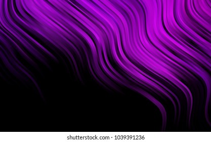 Dark Purple vector background with abstract lines. A completely new color illustration in marble style. The elegant pattern for brand book.