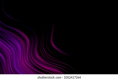 Dark Purple vector background with abstract lines. A completely new color illustration in marble style. Brand-new design for your ads, poster, banner.