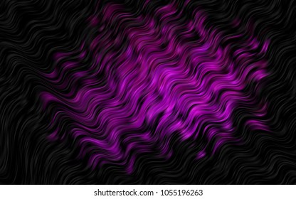 Dark Purple vector background with abstract lines. Shining crooked illustration in marble style. Marble style for your business design.