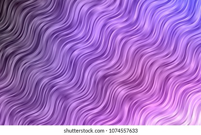 Dark Purple vector background with abstract lines. Colorful abstract illustration with gradient lines. A new texture for your  ad, booklets, leaflets.