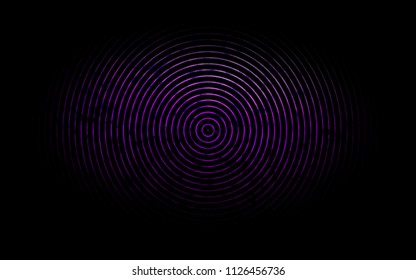 Dark Purple vector background with abstract radial lines. Geometric illustration in marble style with gradient.  Textured wave pattern for backgrounds.