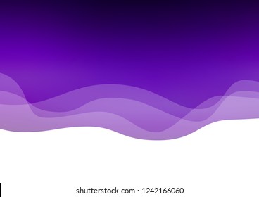Dark Purple vector background with abstract lines. Creative illustration in halftone marble style with gradient. Textured wave pattern for backgrounds.