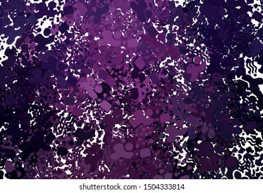 Dark Purple vector background with abstract shapes. Decorative design in abstract style with random forms. Simple design for your web site.