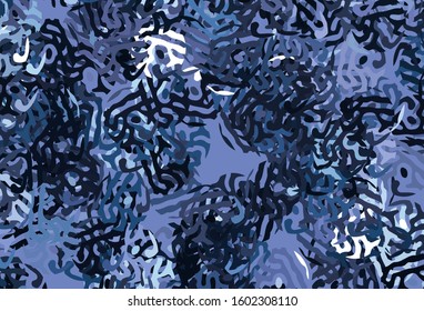 Dark Purple vector background with abstract shapes. Illustration with colorful gradient shapes in abstract style. Background for a cell phone.