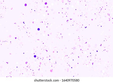 Dark Purple vector background with abstract shapes. Modern abstract illustration with colorful random forms. Background for a cell phone.