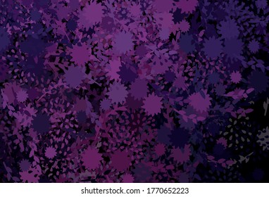 Dark Purple vector background with abstract shapes. Illustration with colorful gradient shapes in abstract style. Simple design for your web site.