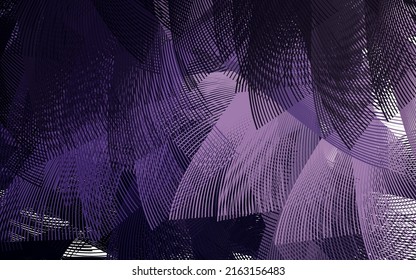 Dark Purple vector background with abstract shapes. Illustration with colorful gradient shapes in abstract style. Elegant design for wallpapers.